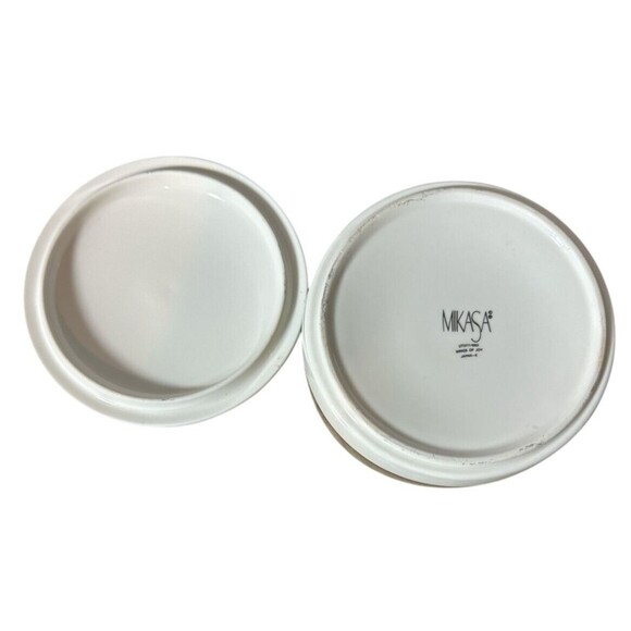 Mikasa Wings of Joy Christmas Trinket Box Porcelain 5'' Peace Joy Love Vtg 1990s - Picture 5 of 6